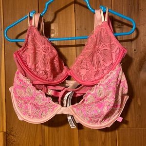 Victoria secret lace underwire bras
